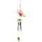 19" Orange Metal Butterfly Outdoor Garden Windchime